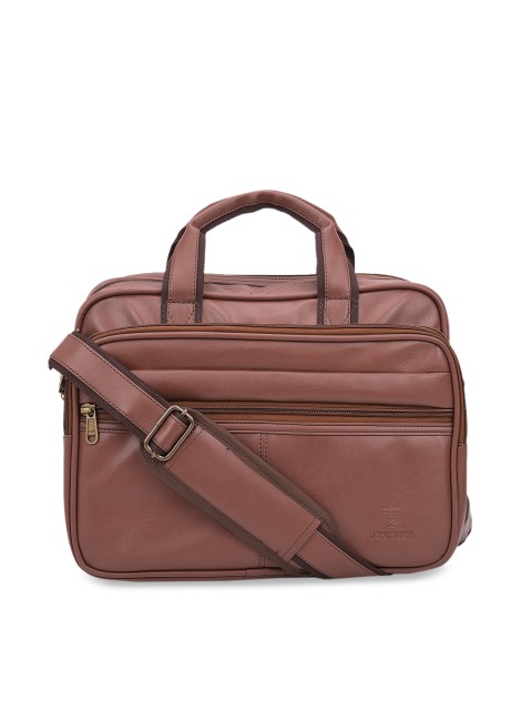 

Lioncrown Unisex Brown Solid 14 Inch Laptop Bag