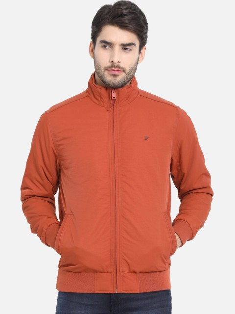 

t-base Men Rust Orange Solid Lightweight Bomber
