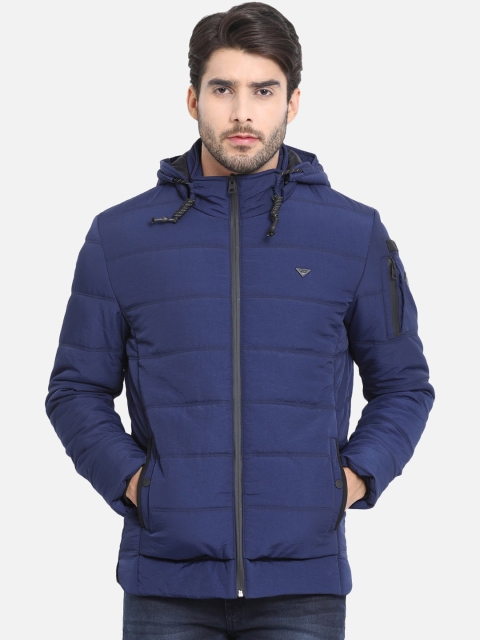 

t-base Men Blue Solid Lightweight Quilted Jacket