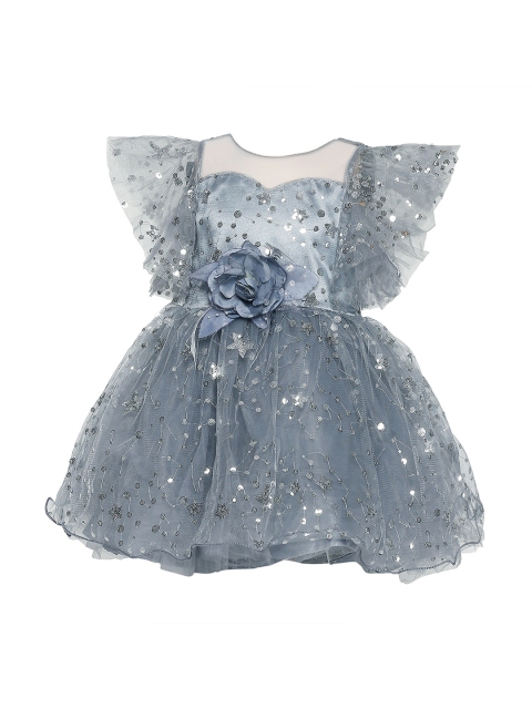 

BETTY Girls Grey Embellished Fit and Flare Dress