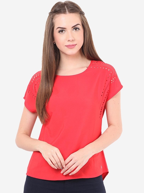 

Porsorte Women Red Solid Top