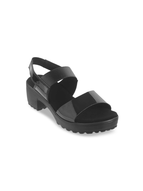 

Metro Girls Black Solid Block Heels