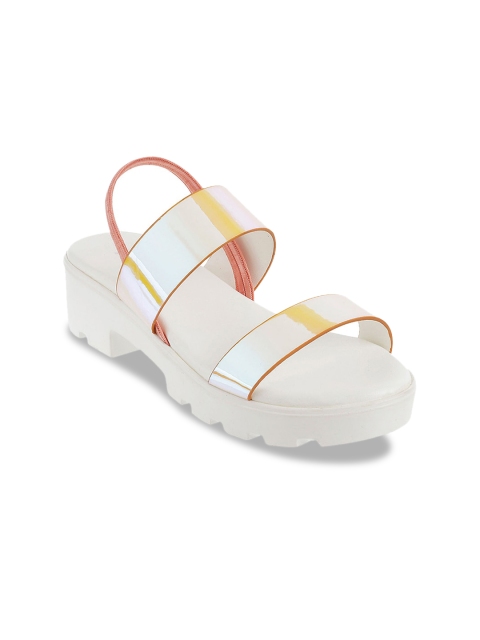 

Metro Girls Orange & White Solid Heels