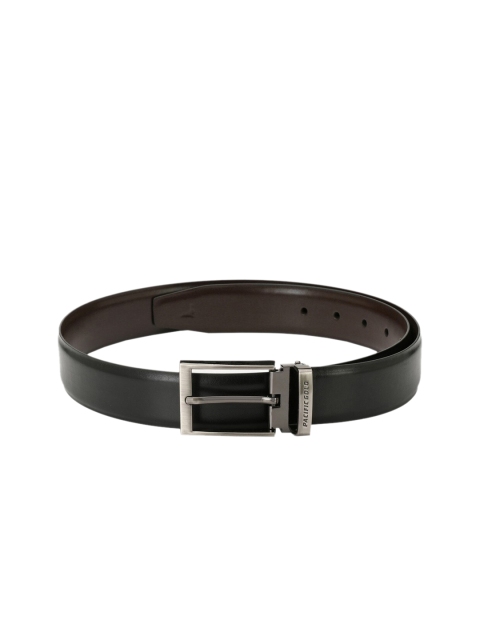 

Pacific Gold Men Black & Brown Solid Reversible Leather Belt