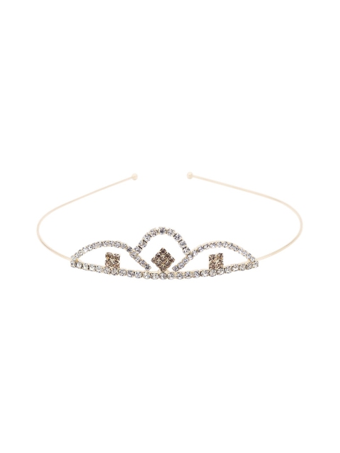 

Golden Peacock Gold-Toned Embellished Tiara