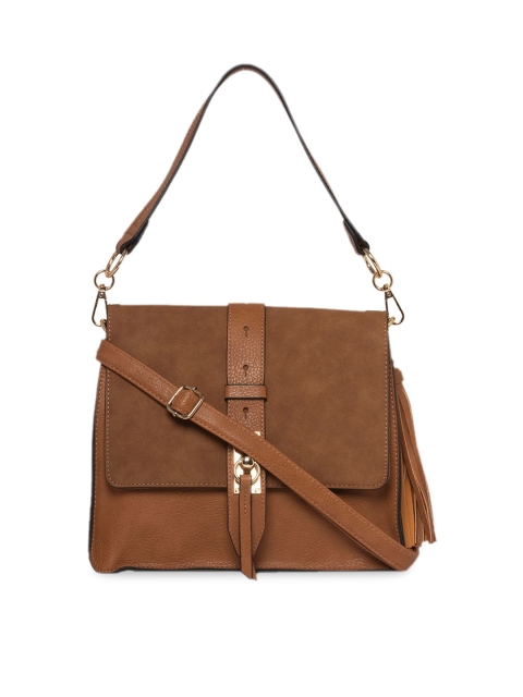 

ALDO Brown Solid Shoulder Bag