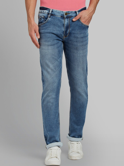 

Parx Men Blue Tapered Fit Mid-Rise Clean Look Jeans