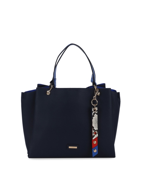 

ALDO Navy Blue Solid Handheld Bag