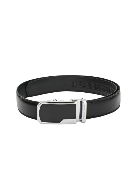 

Pacific Gold Men Black Solid Leather Belt