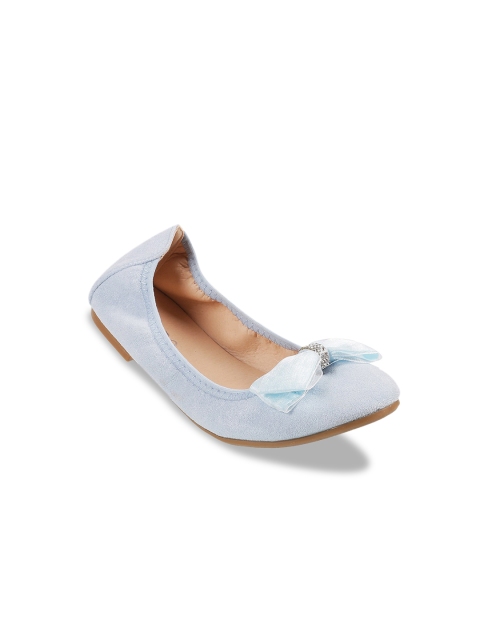 

Metro Girls Blue Solid Ballerinas