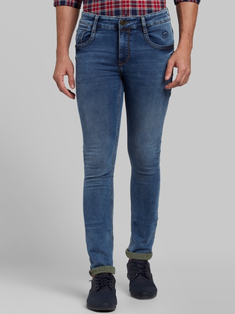 

Parx Men Blue Skinny Fit Mid-Rise Clean Look Jeans