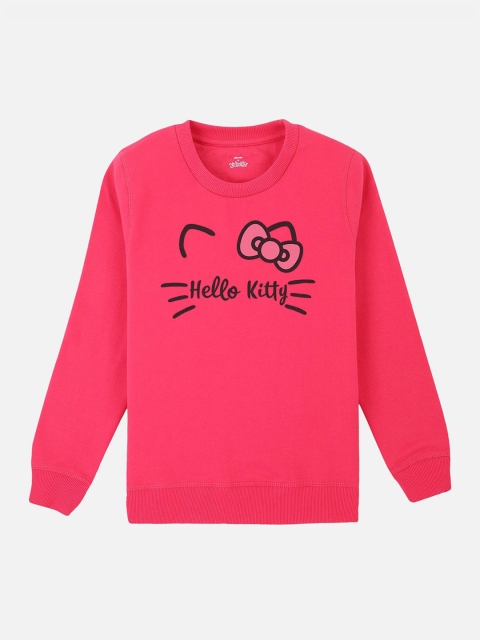 

Kids Ville Girls Pink Hello Kitty Printed Sweatshirt