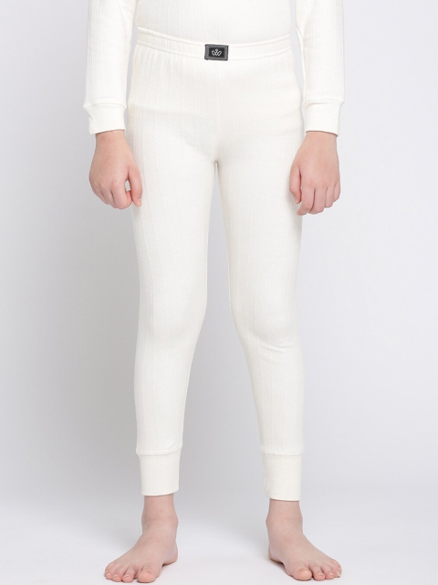 

DIXCY SCOTT Boys Off White Striped Thermal Bottoms