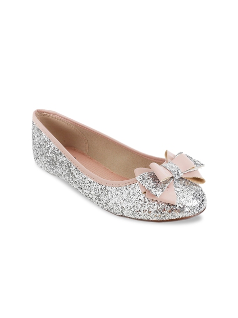 

Metro Girls Silver-Toned Embellished Ballerinas
