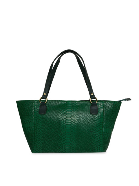 

Tokyo Talkies Green Textured Handheld Bag