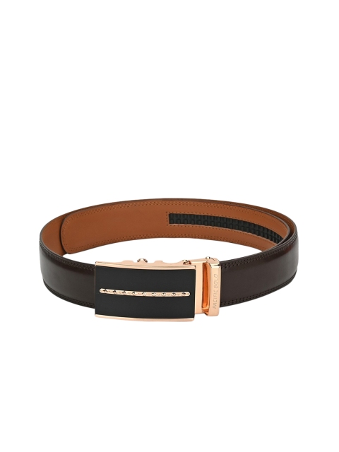 

Pacific Gold Men Brown Solid Leather Formal Belt