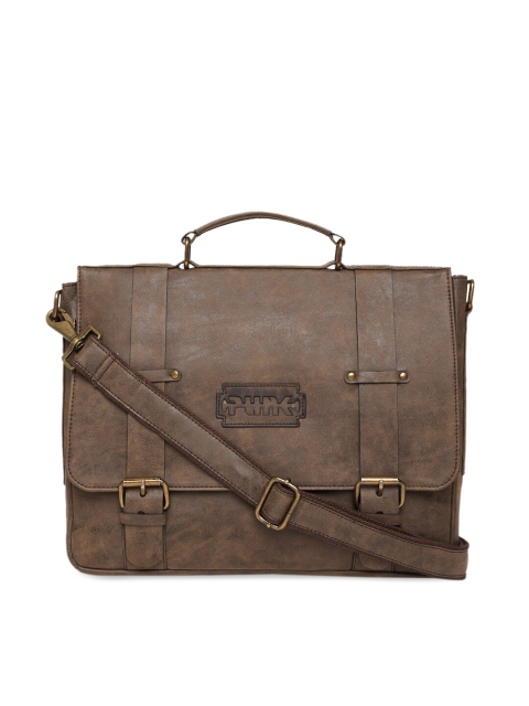 

PUNK Men Brown Solid Messenger Bag