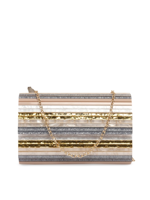 

ALDO Multicoloured Embellished Box Clutch, Multi