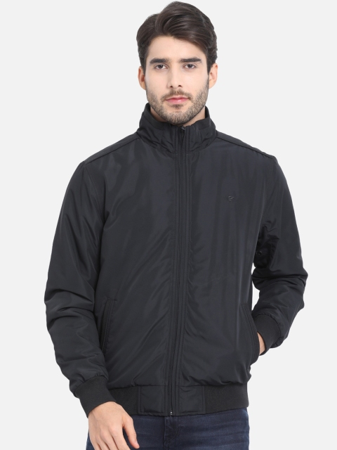 

t-base Men Black Solid Lightweight Bomber