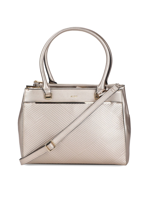 

ALDO Muted Gold-Toned Solid Tote Bag