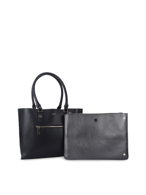

ALDO Black Women Structured Tote Bag With Removable Laptop Compartment