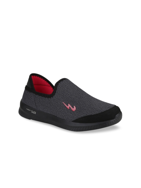 

Campus Women Black Mesh Running Shoes