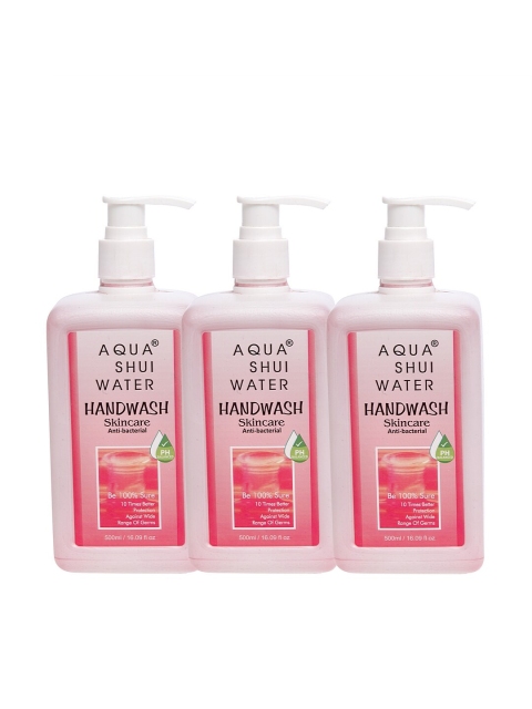 

Aqua Shui Water Pack of 3 Handwash - 500 ml each, Red