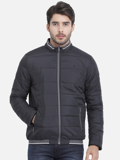 

t-base Men Black Solid Lightweight Padded Jacket