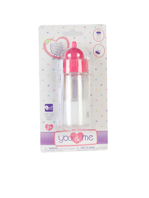 

You & Me By ToysRus Kids Transparent & Pink Feeding Bottle With Sound