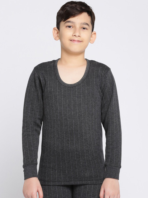 

DIXCY SCOTT Boys Grey Thermal Top, Grey melange