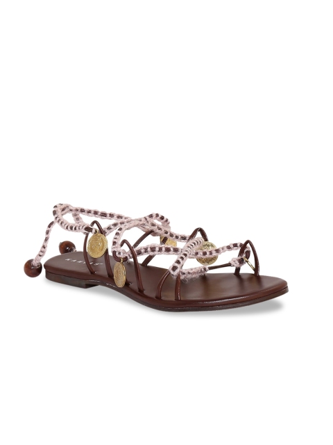 

Kanvas Women Brown Solid Gladiators