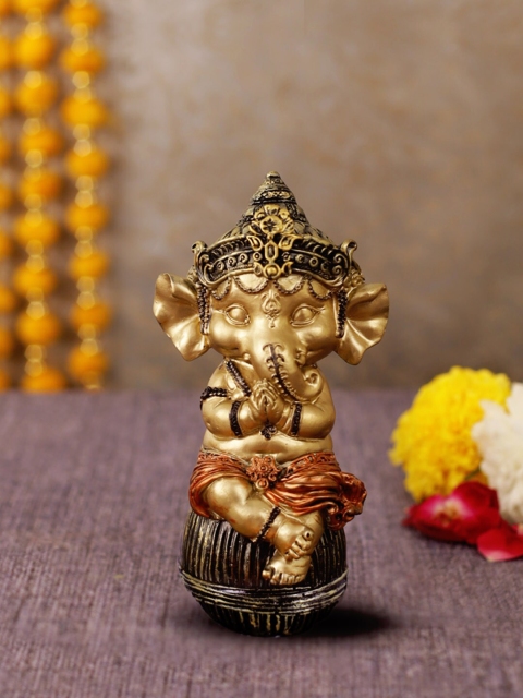 

TIED RIBBONS Multicoloured Ganesha Idol Showpiece, Multi