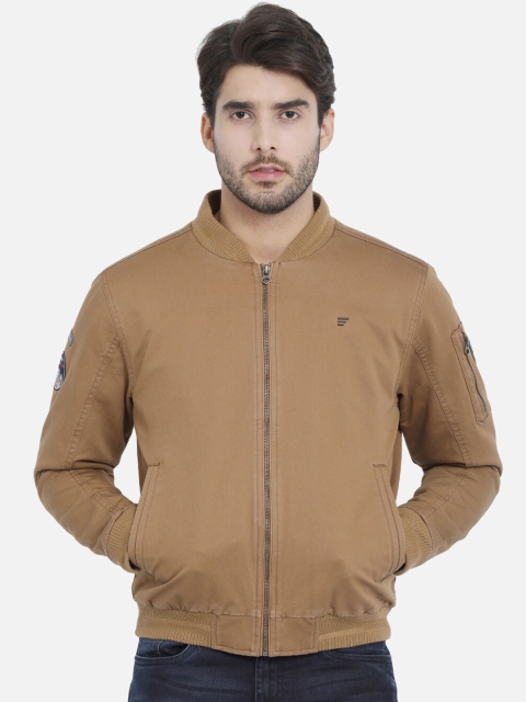 

t-base Men Brown Solid Lightweight Bomber