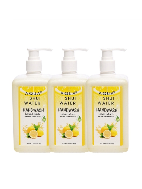 

Aqua Shui Water Pack of 3 Handwash, Yellow