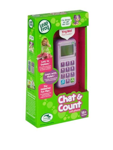 

Leap Frog By ToysRus Kids Violet Chat & Count Phone