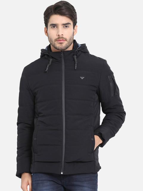

t-base Men Black Solid Lightweight Padded Jacket