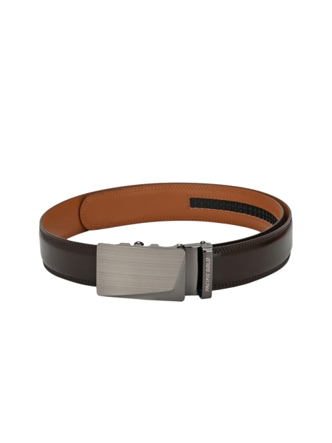 

Pacific Gold Men Brown Solid Belt