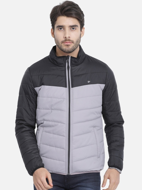 

t-base Men Black Colourblocked Lightweight Puffer Jacket