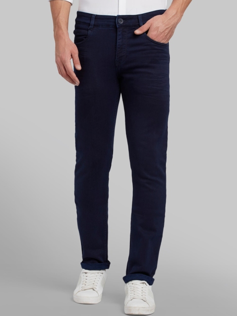 

Parx Men Navy Blue Tapered Fit Mid-Rise Clean Look Jeans