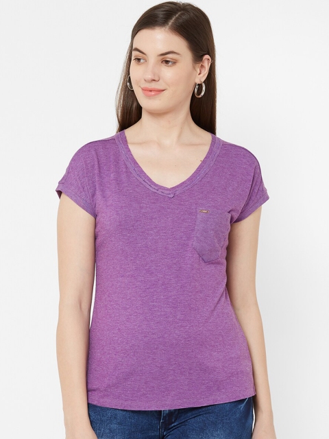 

Juliet Women Purple Solid Top