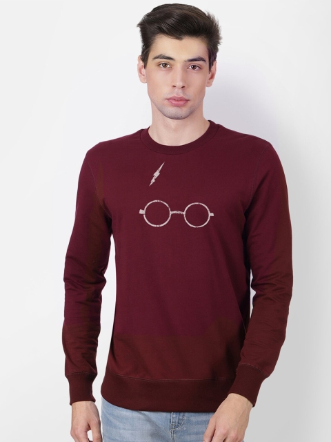 

Free Authority Men Maroon Harry Potter Print Sweatshirt