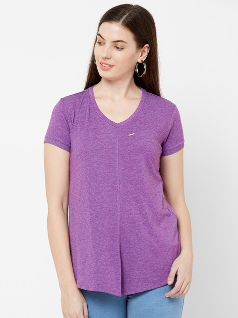 

Juliet Women Purple Solid Top