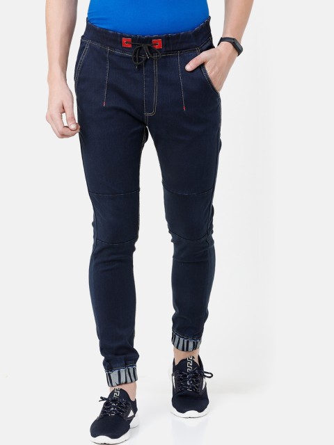 

CINOCCI Men Blue Slim Fit Mid-Rise Clean Look Jeans