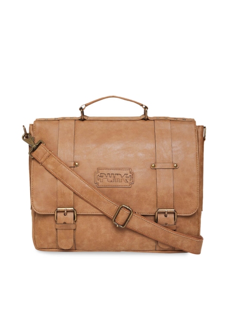 

PUNK Men Tan Brown Solid Messenger Bag