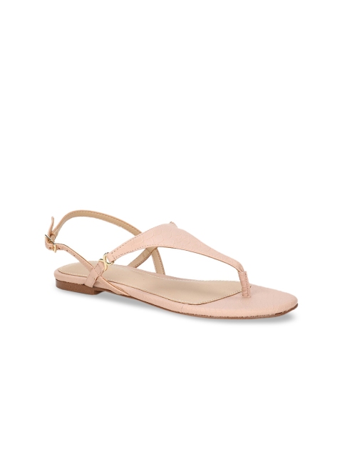 

ALDO Women Pink Solid T-Strap Flats