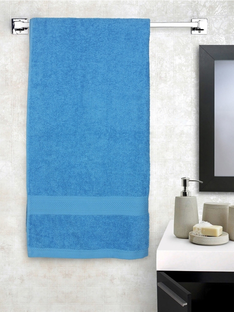 

Raymond Home Unisex Blue Solid 450 GSM Bath Towel