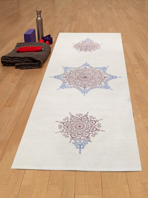 

Rajasthan Decor Off-White Block Print Yoga Mat
