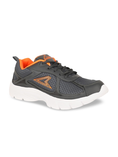 

Power Men Grey Mesh Running Shoes