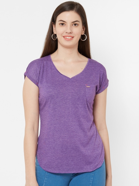 

Juliet Women Purple Solid Top
