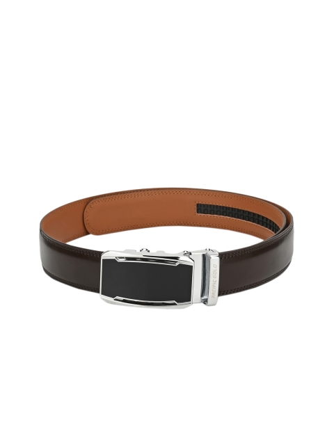 

Pacific Gold Men Brown Solid Leather Belt